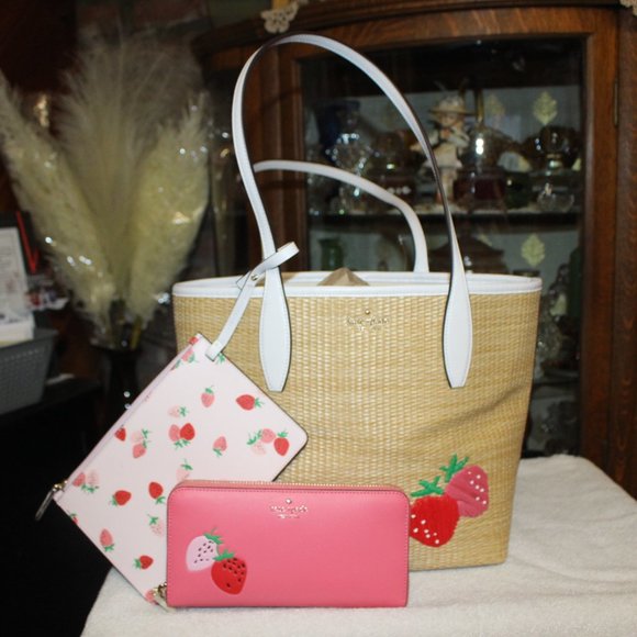 kate spade Bags Nwts Kate Spade Picnic In The Park Tote Pouch And Wallet Darling Poshmark